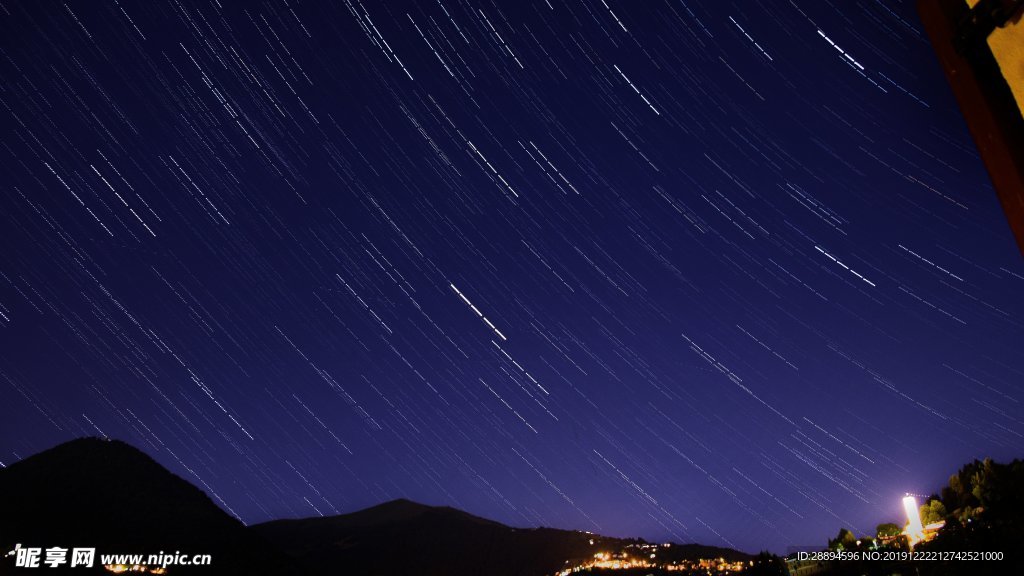 繁星点点的天空