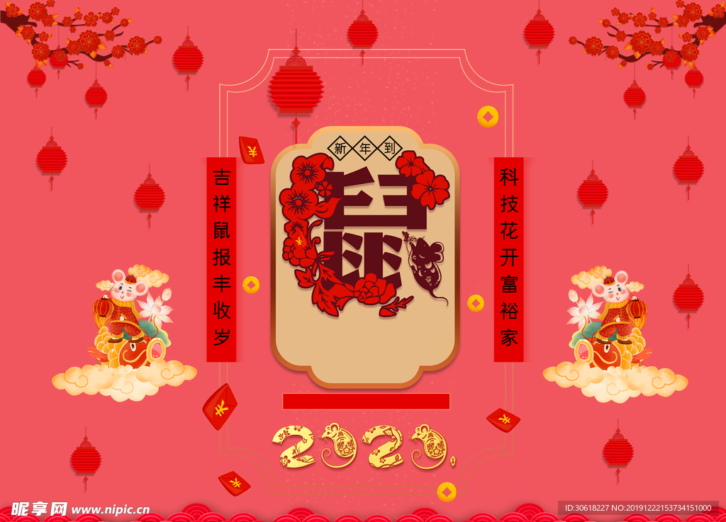 2020鼠年设计元素