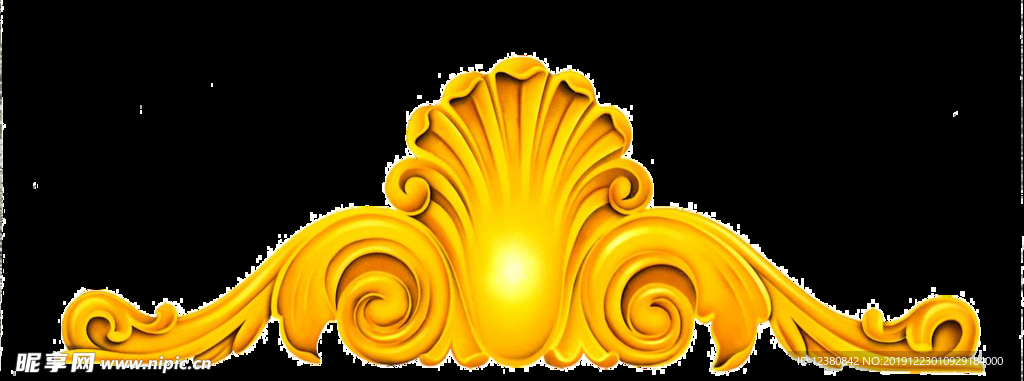 金色欧式花纹