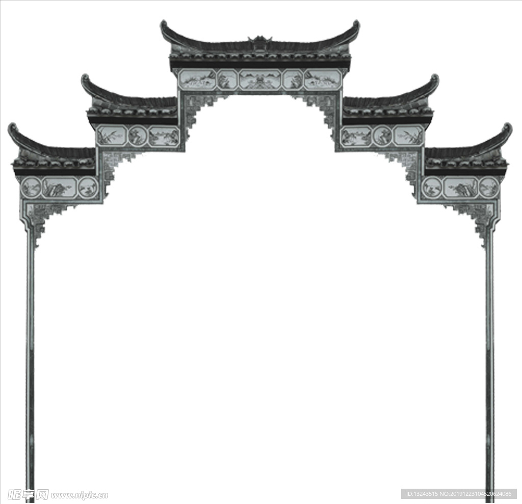 牌坊素材