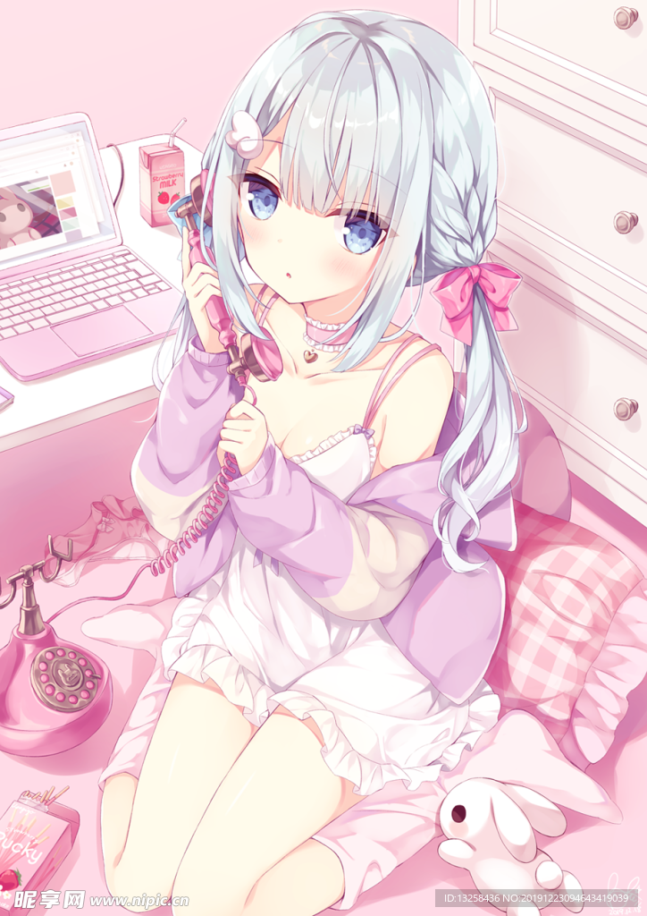 彩色人物插画动漫背景