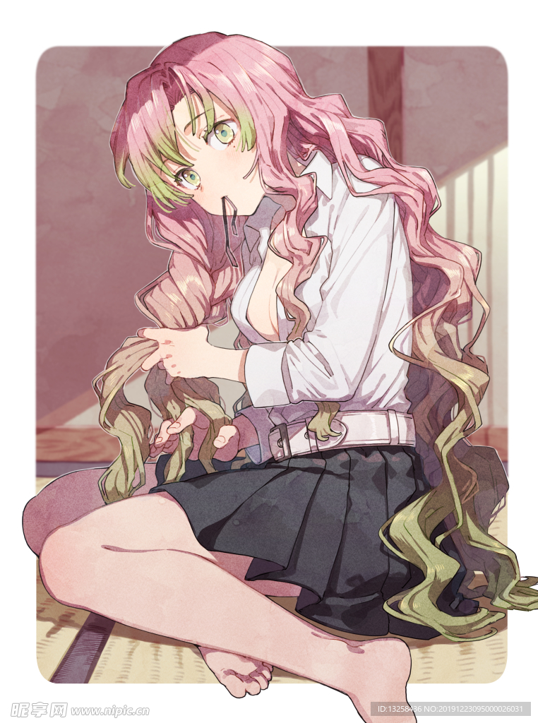 彩色人物插画动漫背景