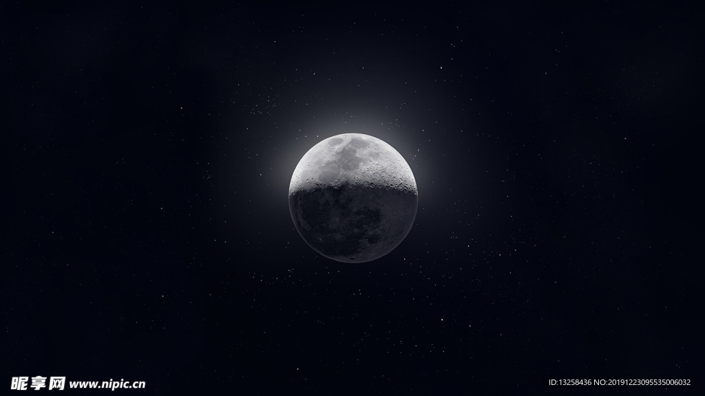 宇宙月球星空月亮背景