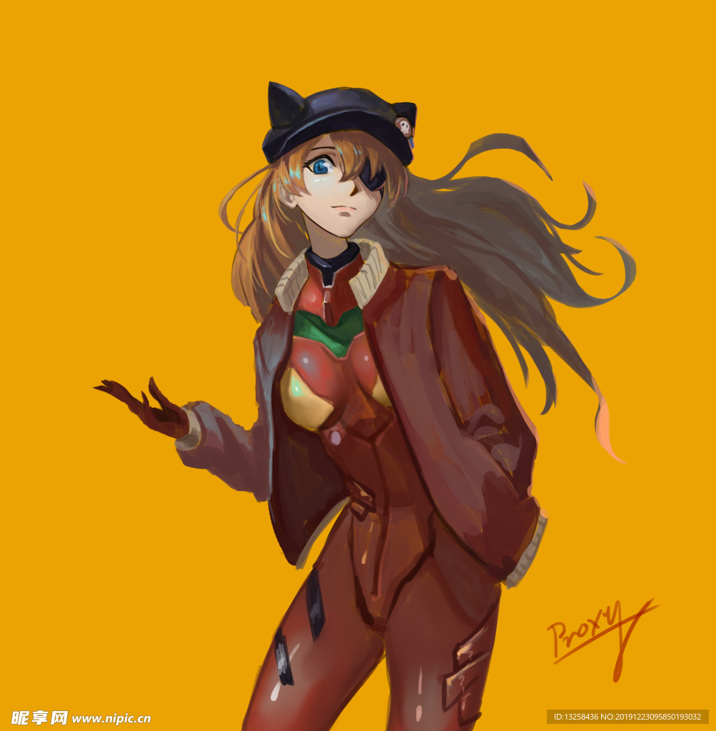 彩色人物插画动漫背景