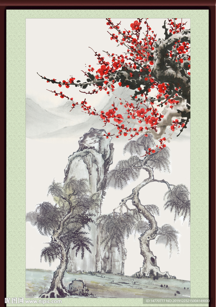 国画梅花