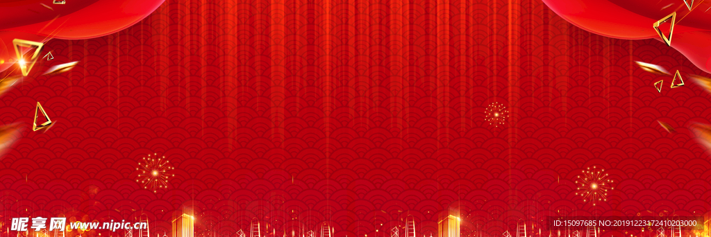 红色背景