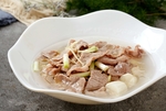 粥油浸驴肉片