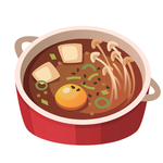 韩国美食插画图案