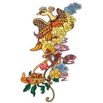 手绘花草 牡丹花园 元素素材