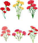 手绘花草 牡丹花园 元素素材