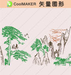线稿 剪影 壁纸 简洁手绘