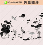 线稿 剪影 壁纸 简洁手绘