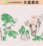 线稿 剪影 壁纸 简洁手绘