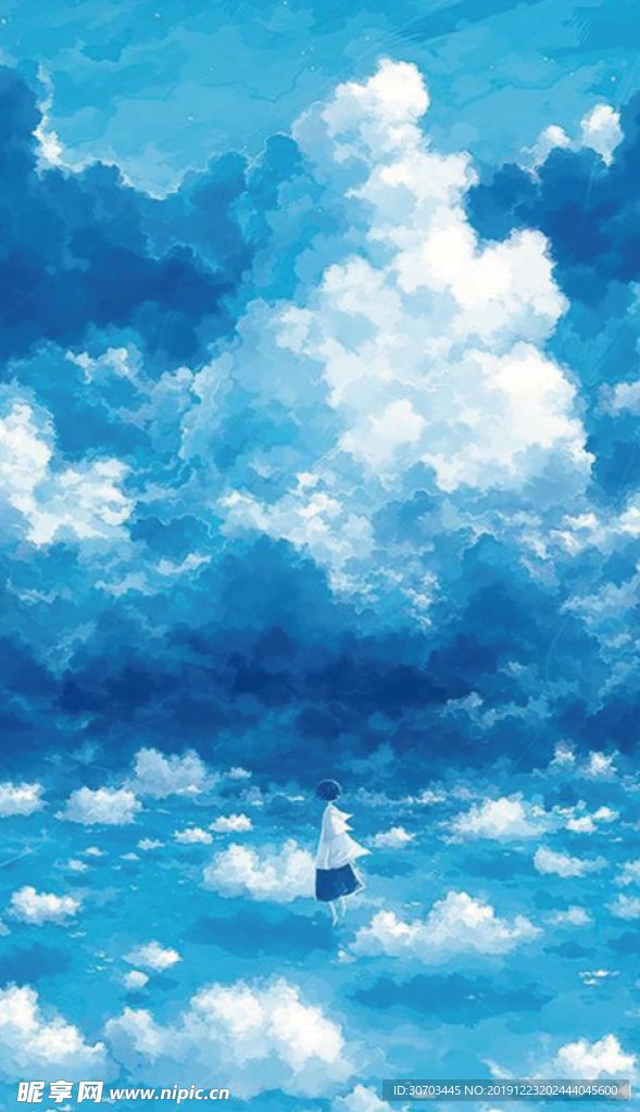 天空插画