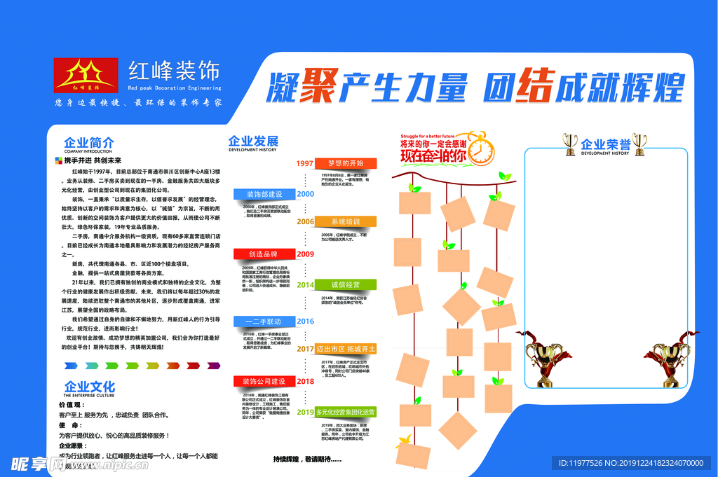 企业文化展板