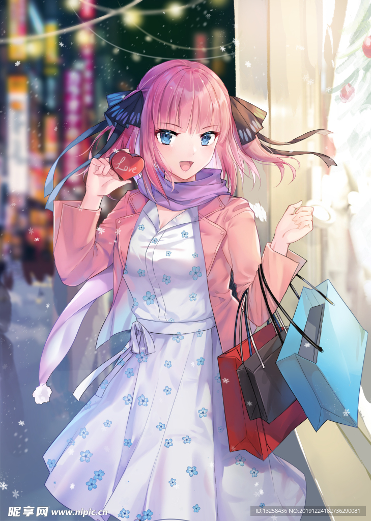 彩色人物动漫插画背景