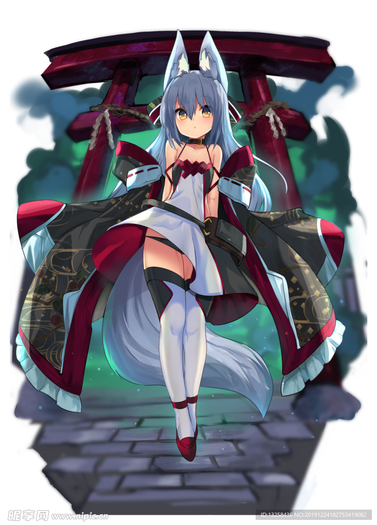 彩色人物动漫插画背景