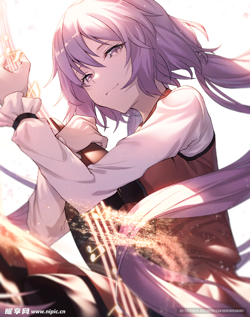 彩色人物动漫插画背景