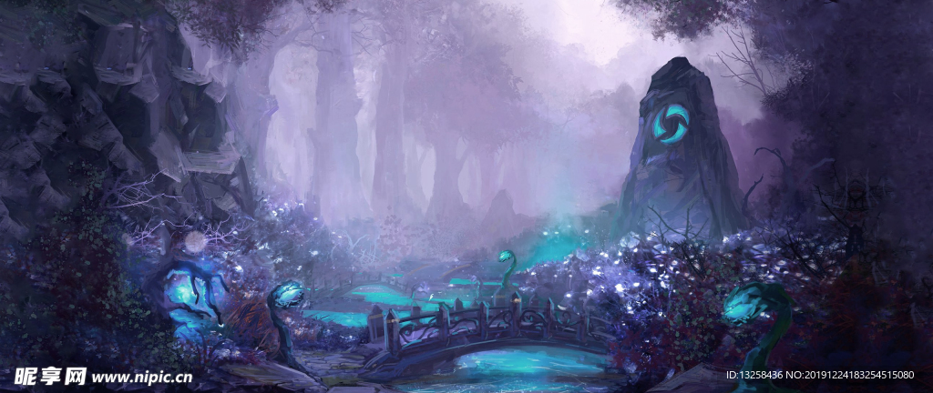 彩色人物插画动漫背景