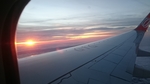 飞机天空飞行夕阳云彩
