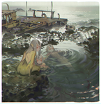 彩色人物插画动漫背景