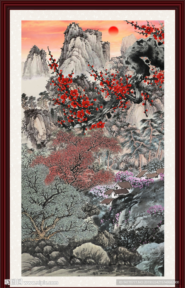 国画梅花