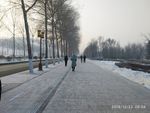 东北冬天下雪街道