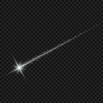白色流星矢量素材