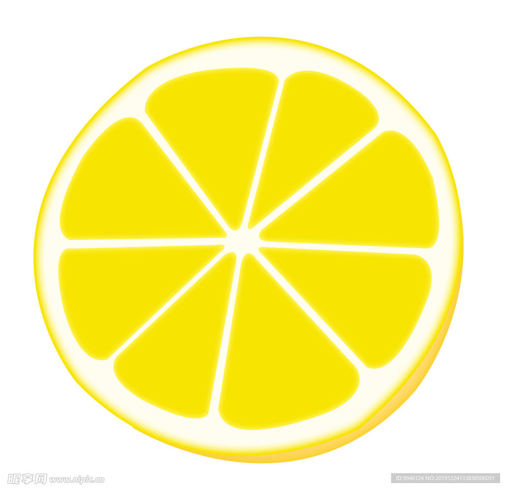 手绘卡通水果黄柠檬插画插图图片