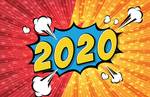 2020鼠年艺术字矢量元素