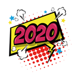 2020鼠年艺术字矢量元素