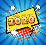 2020鼠年艺术字矢量元素