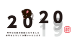 2020鼠年艺术字矢量元素