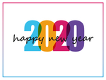 创意2020新年矢量艺术字