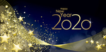 创意新年2020矢量艺术字元素