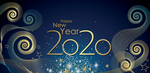 创意新年2020矢量艺术字元素