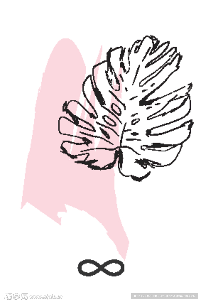 植物抽象装饰画图案