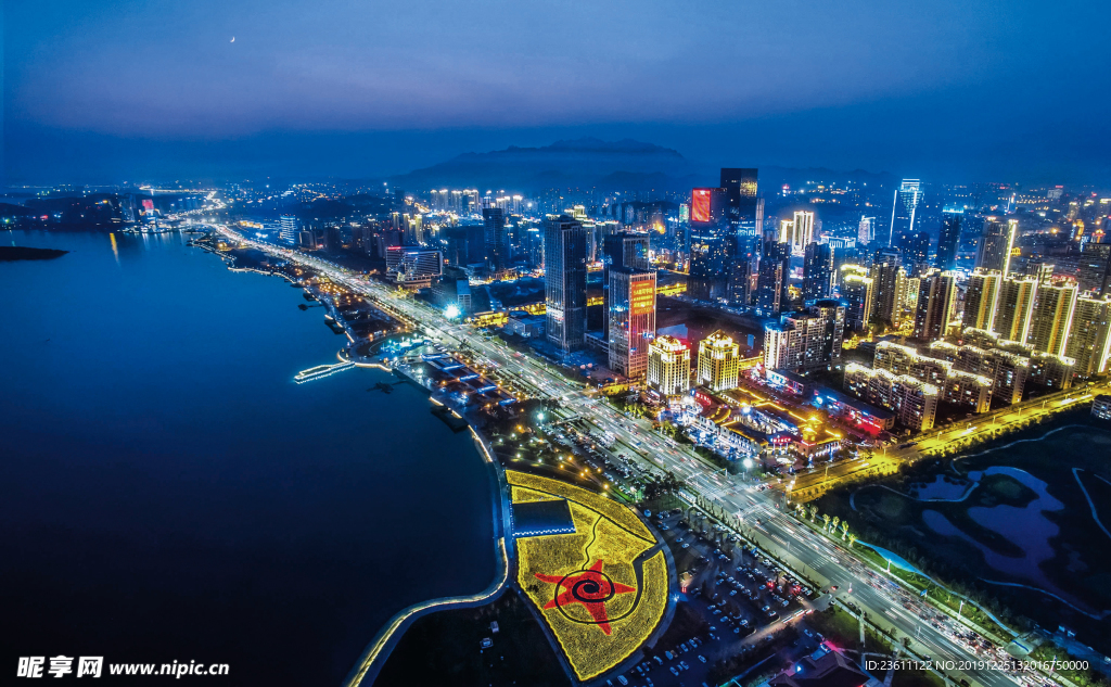 青岛西海岸新区夜景