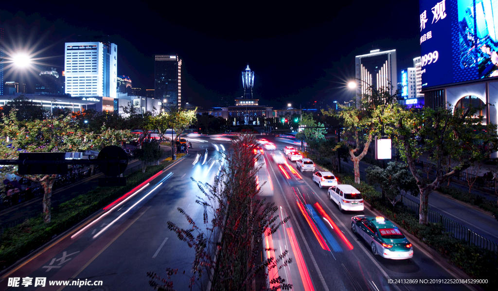 杭州延安路夜景