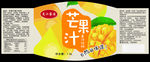 龙江家园芒果汁标签