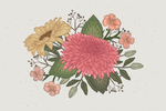 手绘鲜花