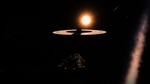 宇宙飞船星球背景