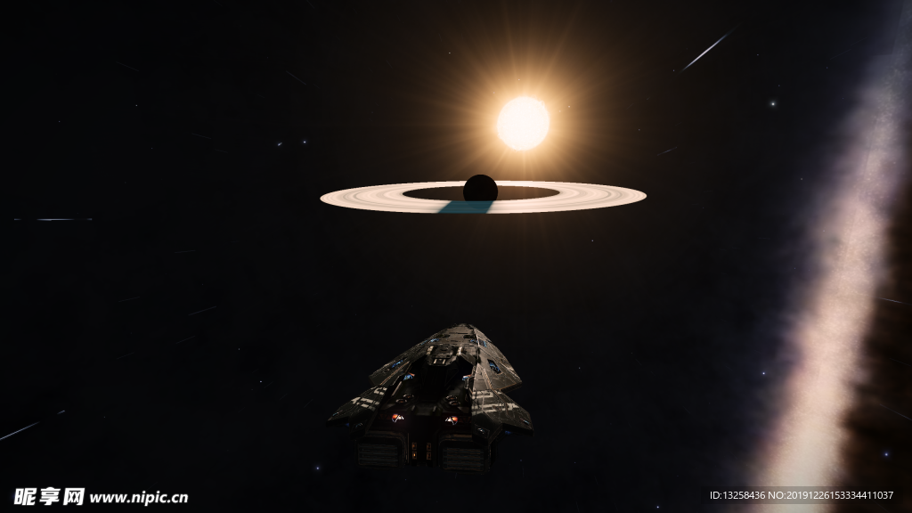 宇宙飞船星球背景
