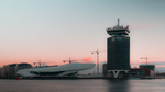 城市海边大楼建筑风景