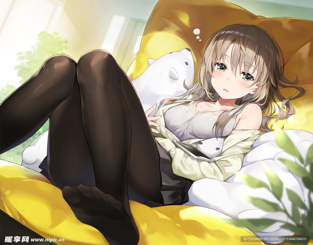 彩色人物插画动漫背景
