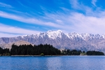 群山天空云彩湖泊风景