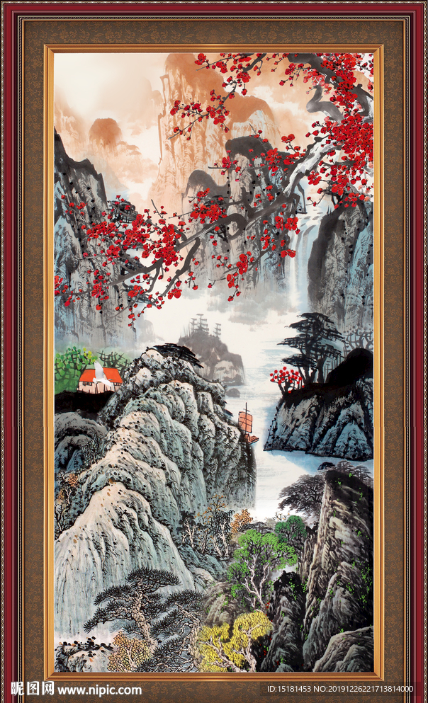 国画梅花