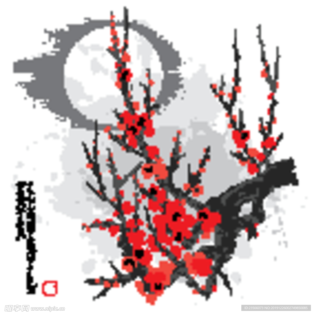 中国风传统水墨风景画
