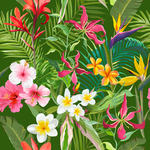 热带植物创意设计图案