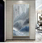 抽象山水玄关画